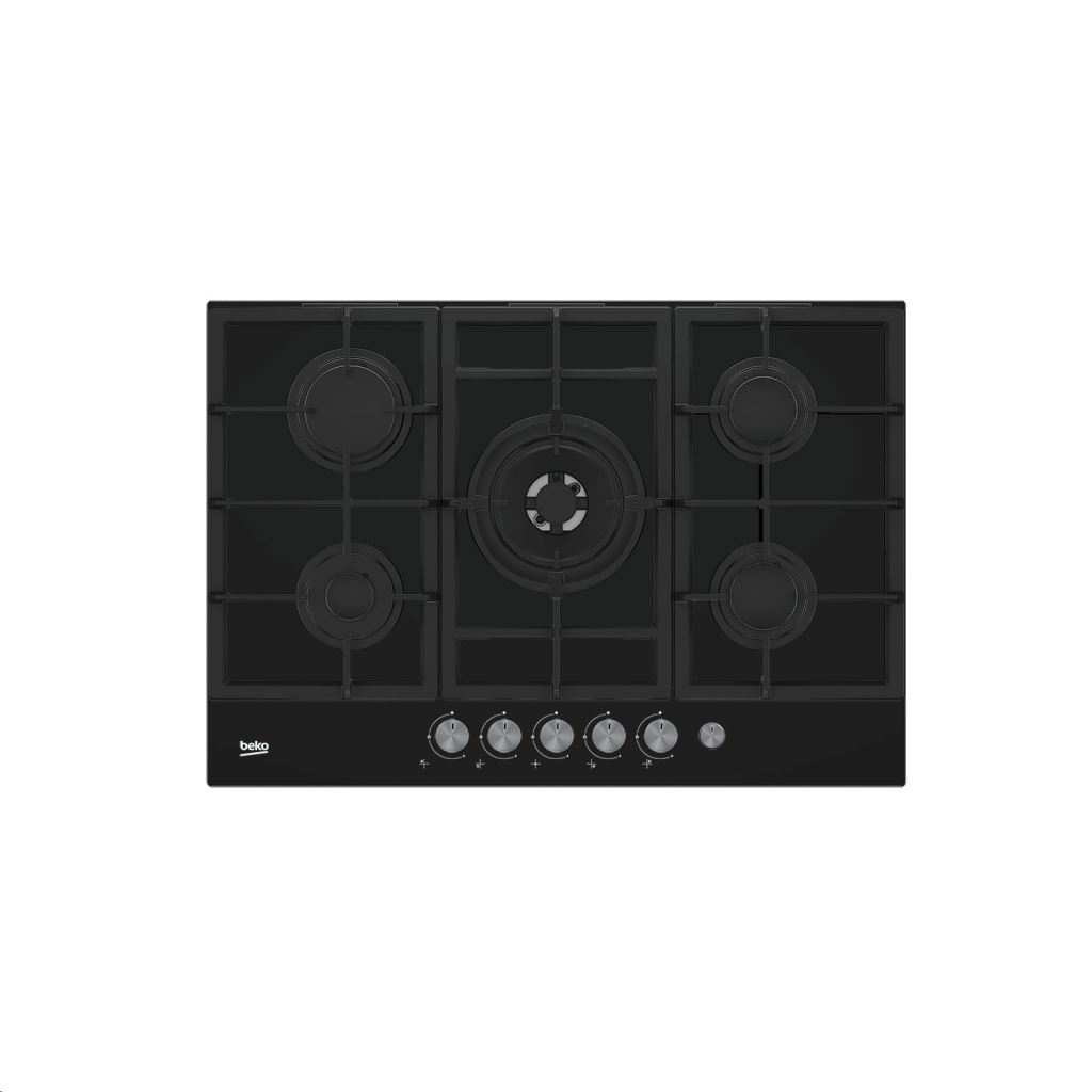 Beko HILW 75235 S płyta kuchenna Czarny Wbudowany 75 cm Gaz 5 stref(y) (HILW 75235 S)-0
