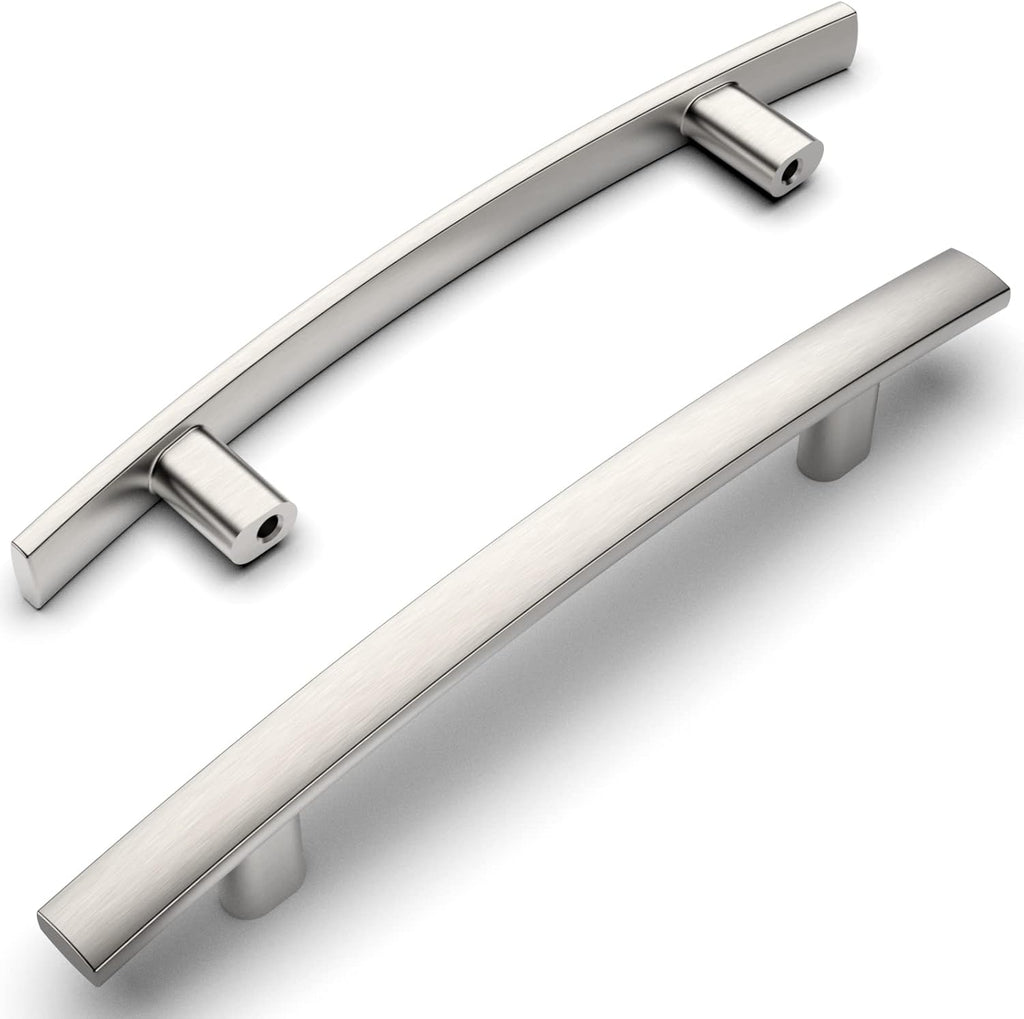 10 Pack Brushed Satin Nickel 3-3/4 Inch(96Mm) Hole Centers Kitchen Cabinet Pulls Hardware Kitchen Handles for Cabinets Cupboard Handles Drawer Pulls ZH0003