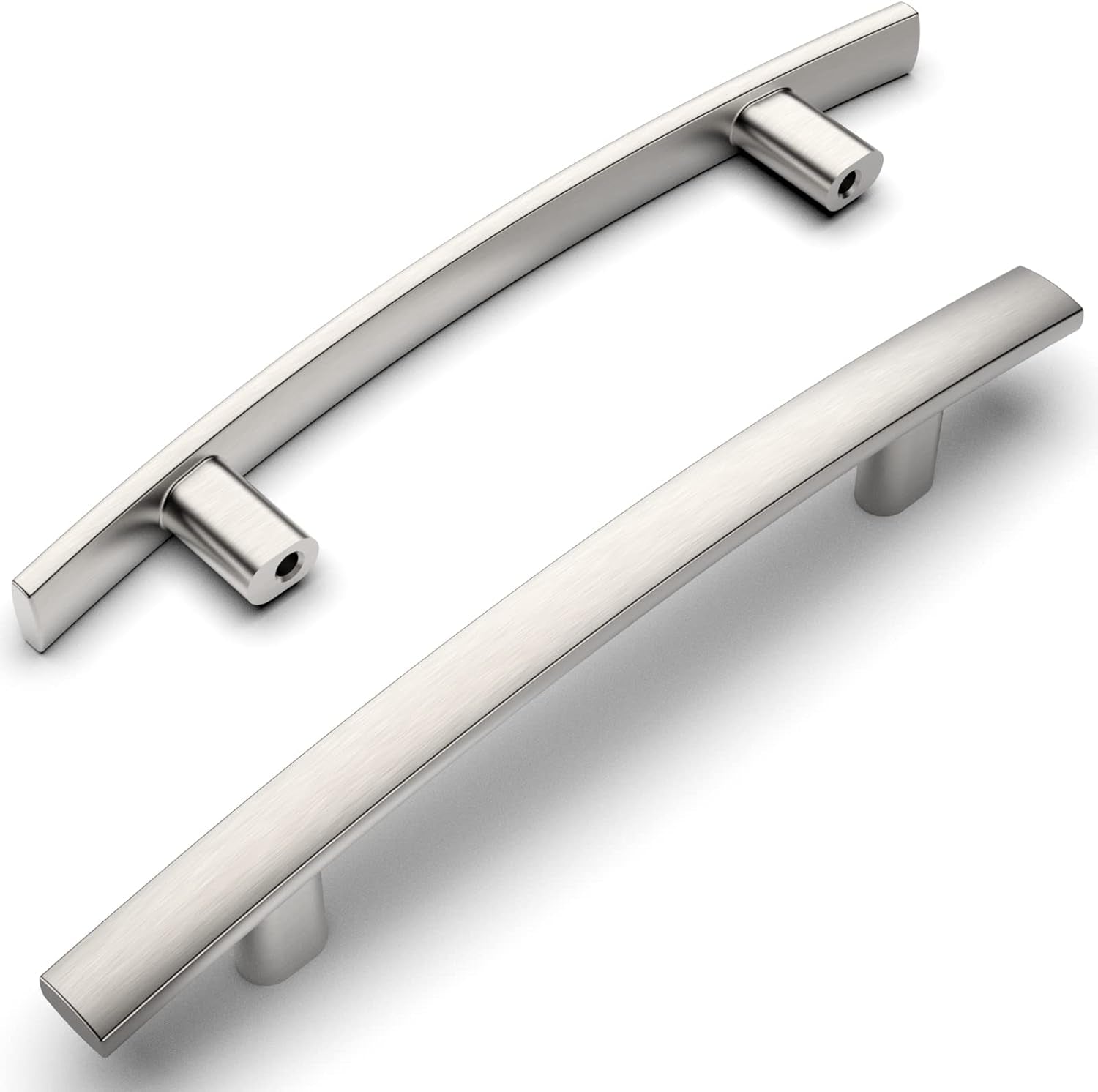 10 Pack Brushed Satin Nickel 3-3/4 Inch(96Mm) Hole Centers Kitchen Cabinet Pulls Hardware Kitchen Handles for Cabinets Cupboard Handles Drawer Pulls ZH0003