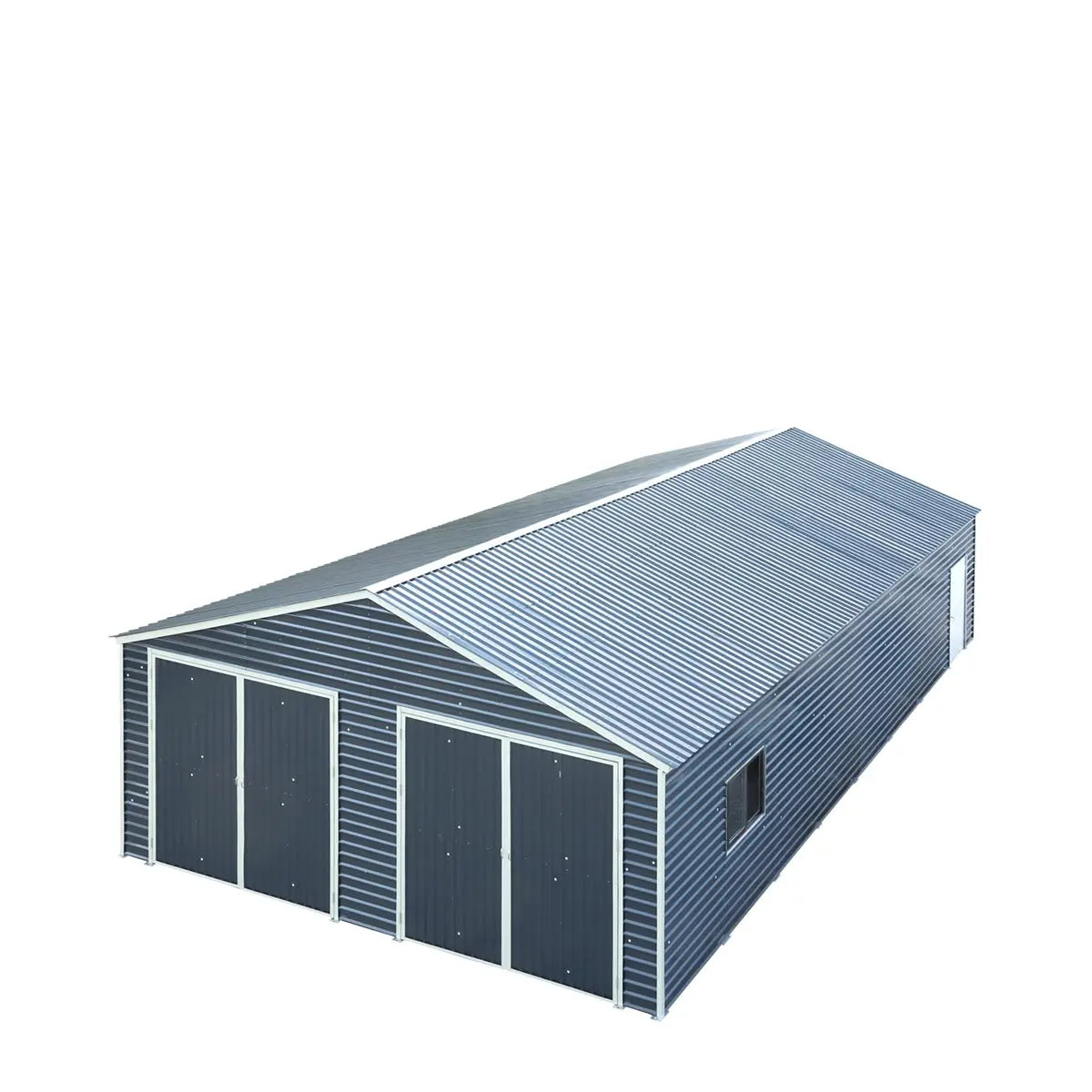 26’ X 40’ Metal Garage Shed, 9’ High Double Front Doors, 14’ Peak, 1040 Sq-Ft TMG-MS2640