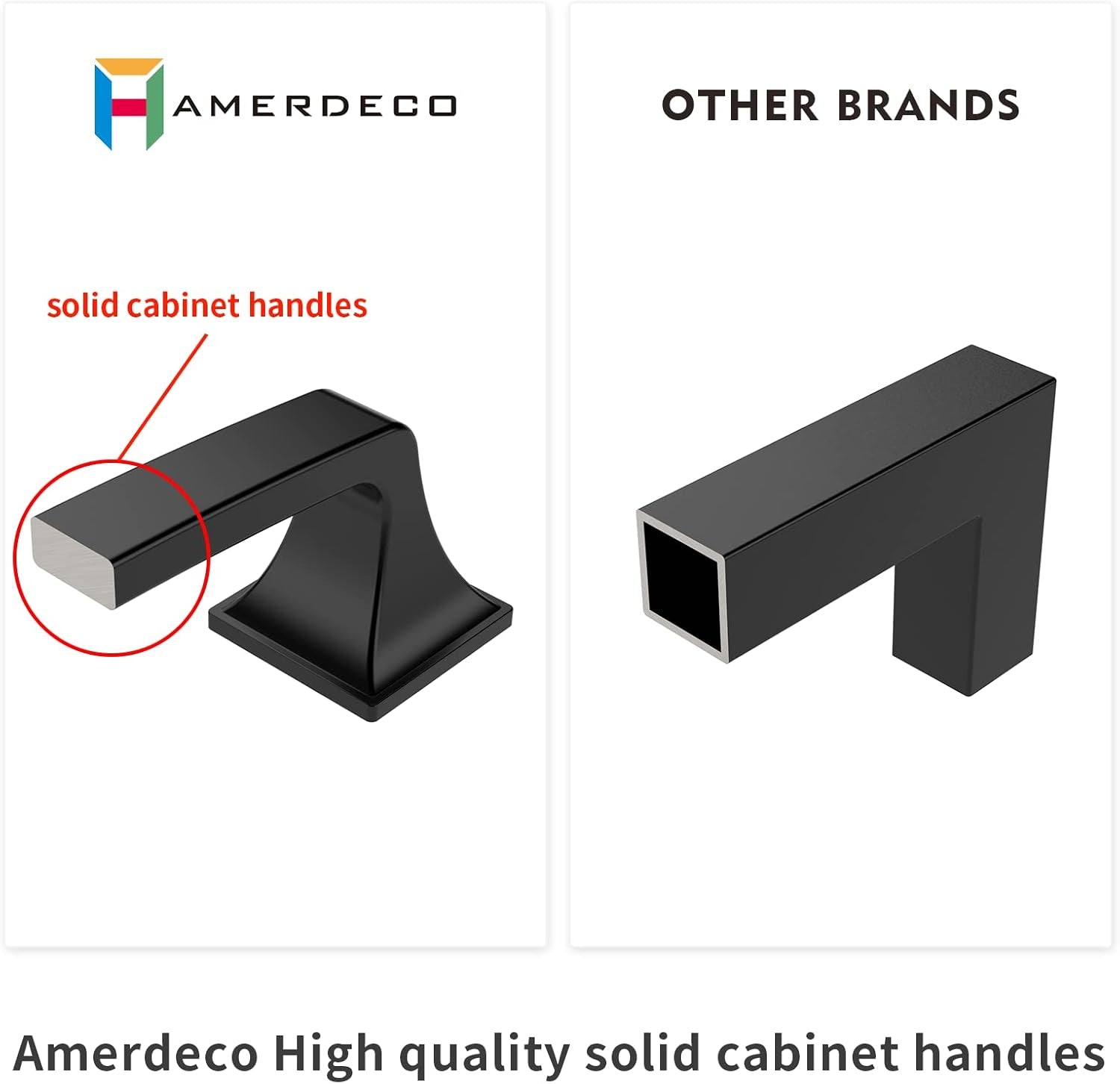 10 Pack Kitchen Cabinet Handles Oil Rubbed Bronze Cabinet Pulls 3 Inch(76Mm) Hole Center Cabinet Hardware for Bathroom Drawer Pulls Dresser Pulls AM0002