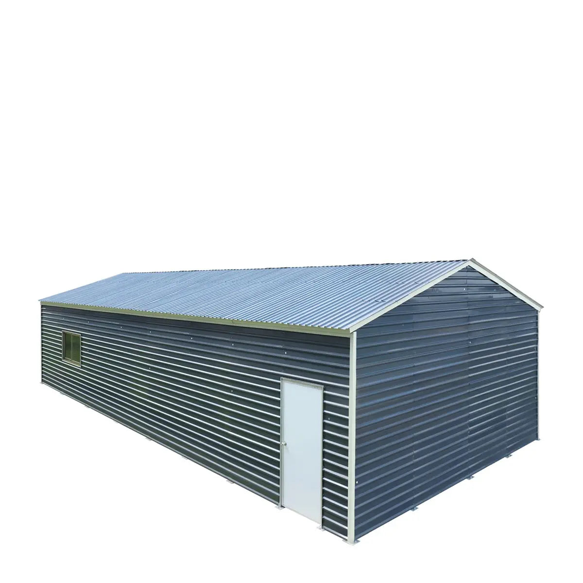 26’ X 40’ Metal Garage Shed, 9’ High Double Front Doors, 14’ Peak, 1040 Sq-Ft TMG-MS2640