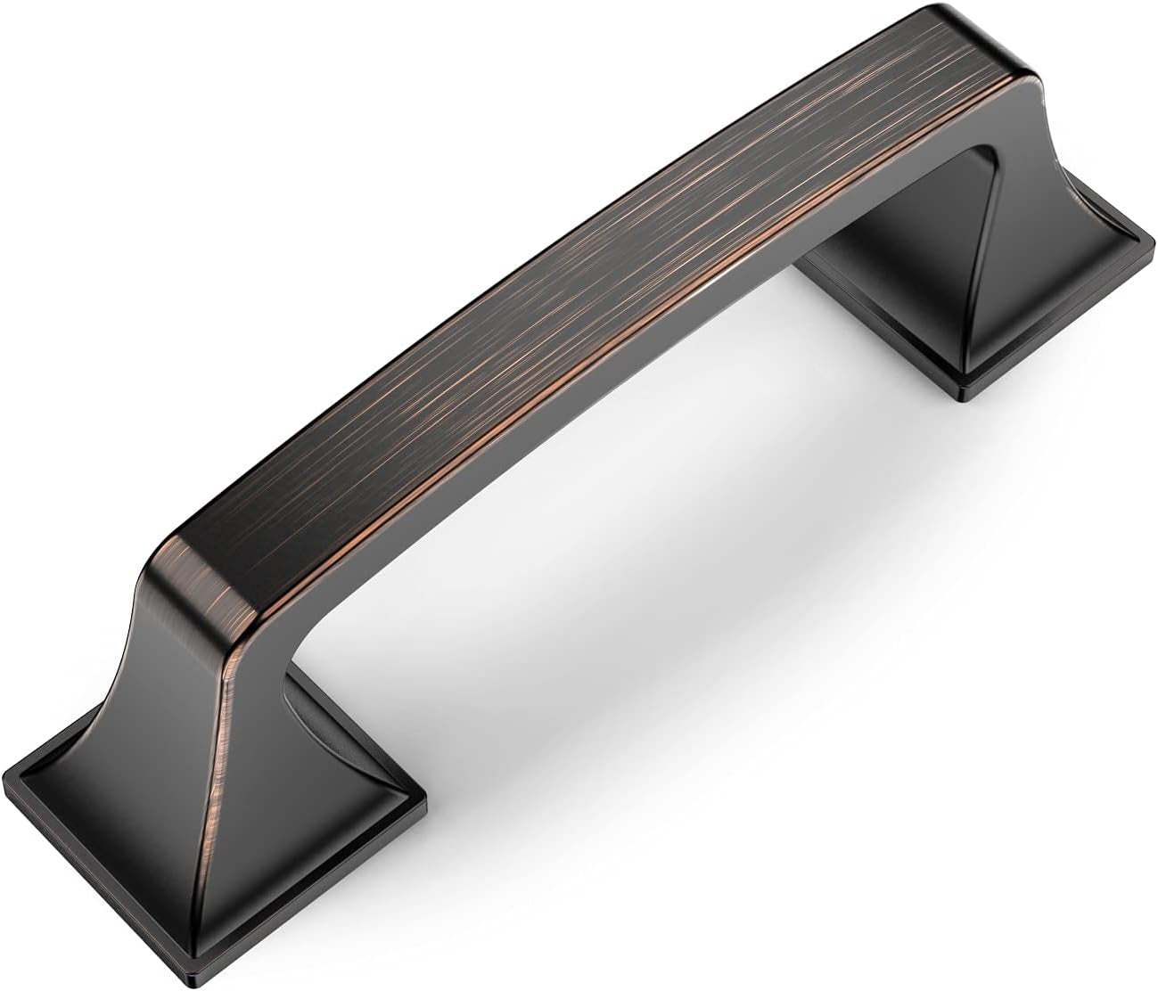 10 Pack Kitchen Cabinet Handles Oil Rubbed Bronze Cabinet Pulls 3 Inch(76Mm) Hole Center Cabinet Hardware for Bathroom Drawer Pulls Dresser Pulls AM0002