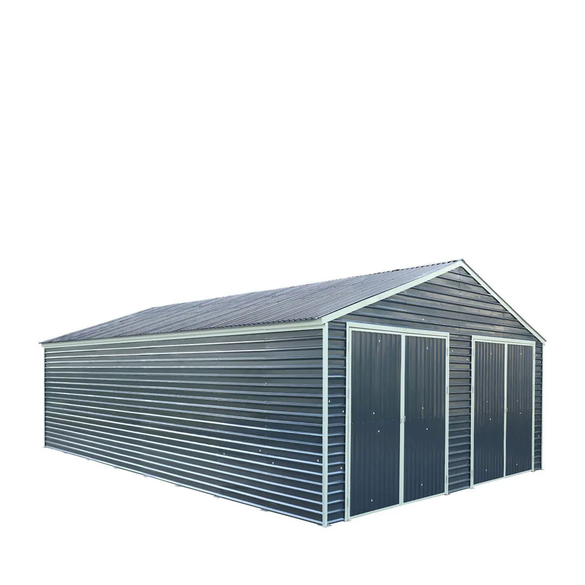 26’ X 40’ Metal Garage Shed, 9’ High Double Front Doors, 14’ Peak, 1040 Sq-Ft TMG-MS2640